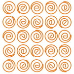 JAM Paper Colored Circular Paper Clips, Round Paperclips, Orange, 2 Packs of 50 (21827540B)