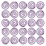 JAM Paper Colored Circular Paper Clips, Round Paperclips, Purple, 2 Packs of 50 (2187137B)