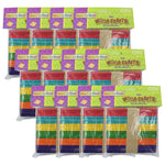 Creativity Street Regular Craft Sticks, Bright Hues Assorted, 4 1/2" x 3/8" x 2mm, 150/Pack, 12 Packs (CK-367502-12)
