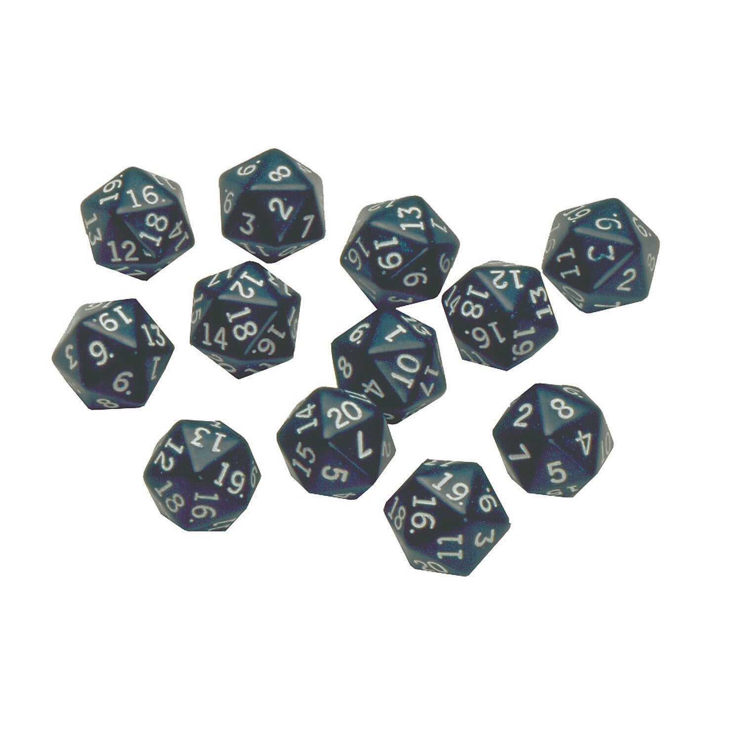Learning Advantage Polyhedra Dice, 20 Sides, 12 Per Pack, 3 Packs (CTU7342-3)