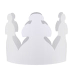 Hygloss White Crowns, 24 Per Pack, 3 Packs (HYG65243-3)