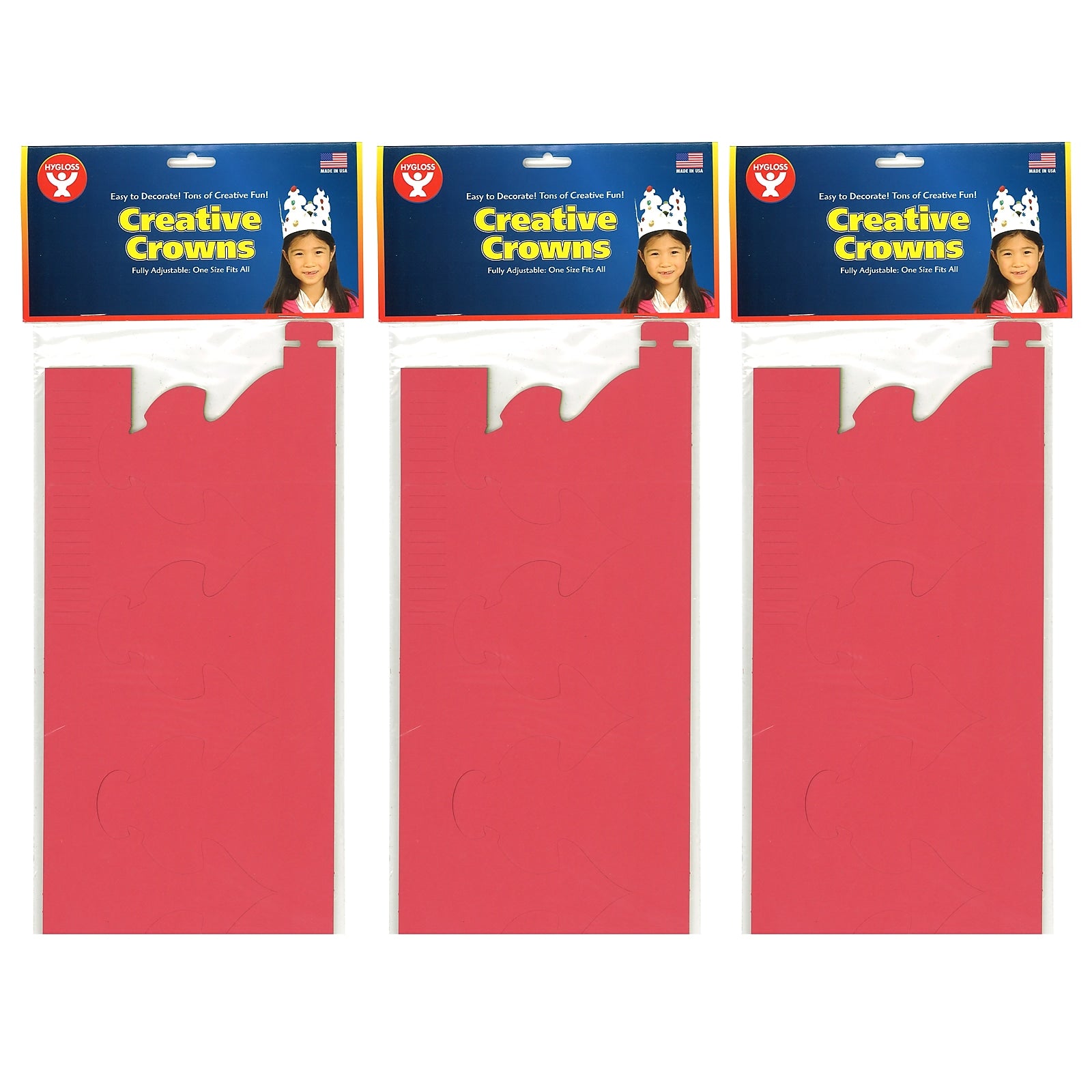 Hygloss Bright Tag Crowns, 24 Per Pack, 3 Packs (HYG65249-3)