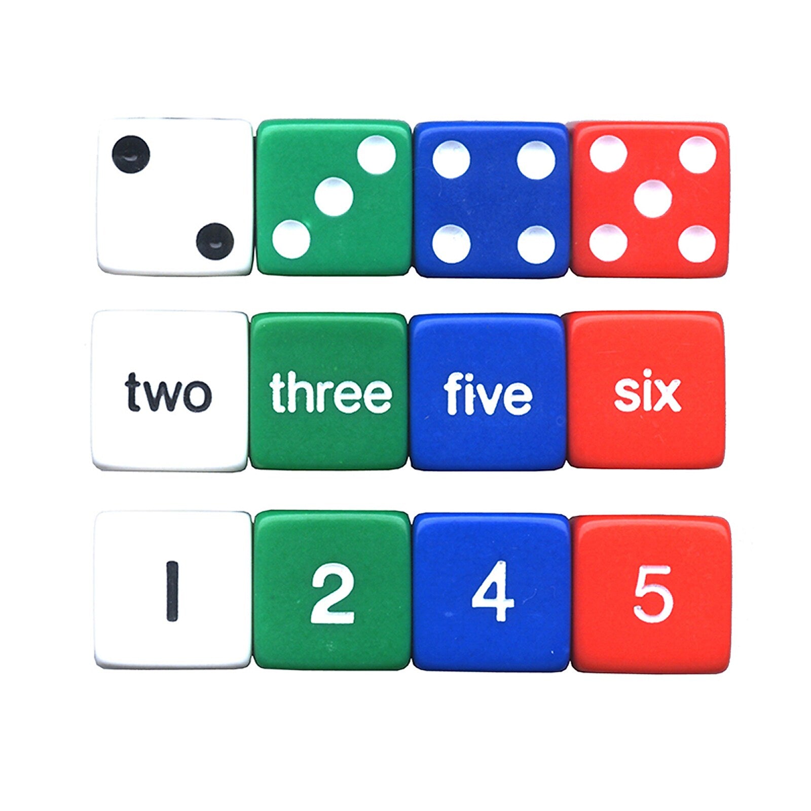 Koplow Games Number Dice Set, 12/Pack, 6 Packs (KOP12950-6)