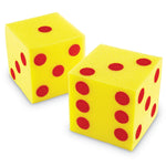 Learning Resources Giant Soft Dot Cubes, Yellow, 2/Pack, 3 Packs/Bundle (LER0411)