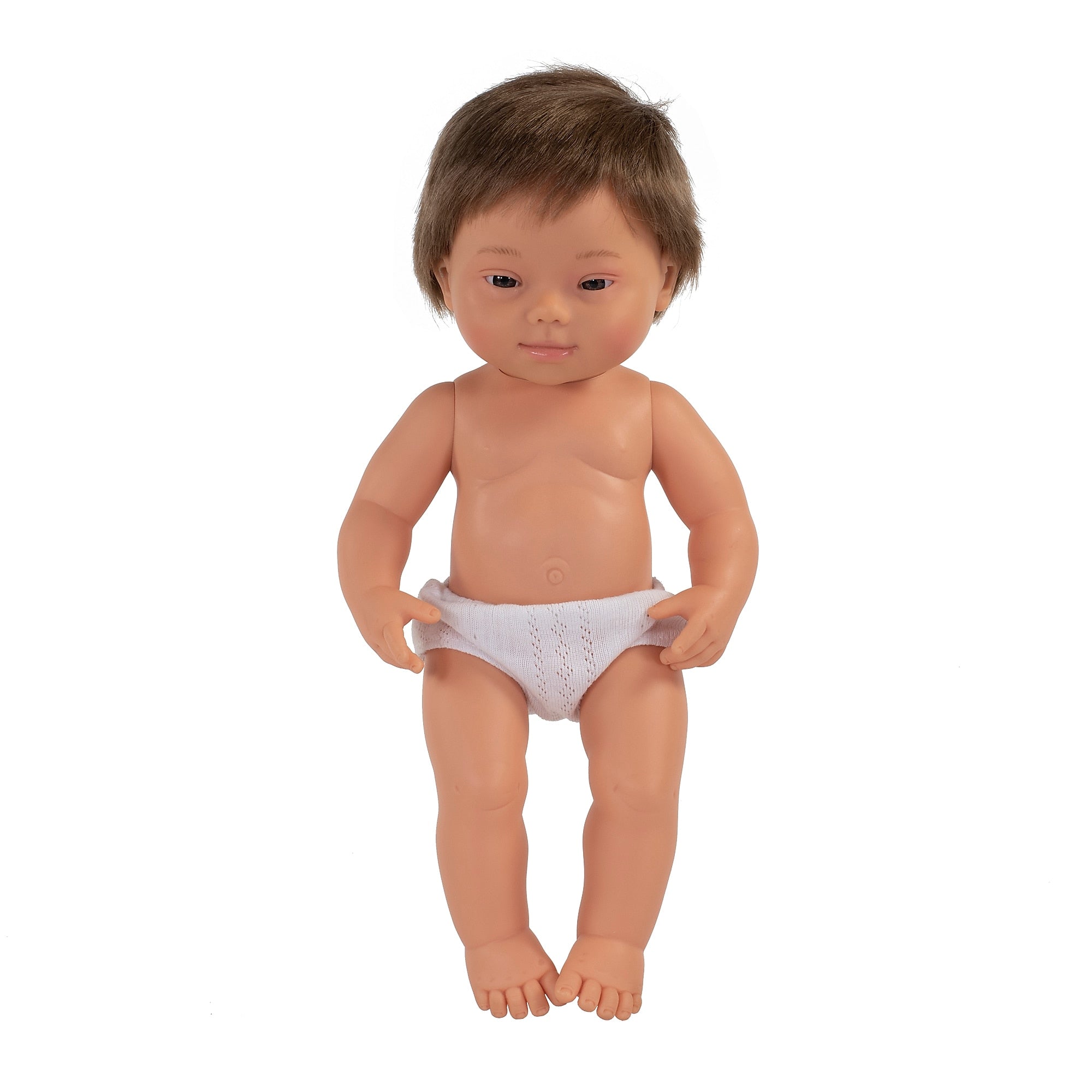 MINILAND Anatomically Correct 15" Down Syndrome Baby Boy Doll (MLE31068)