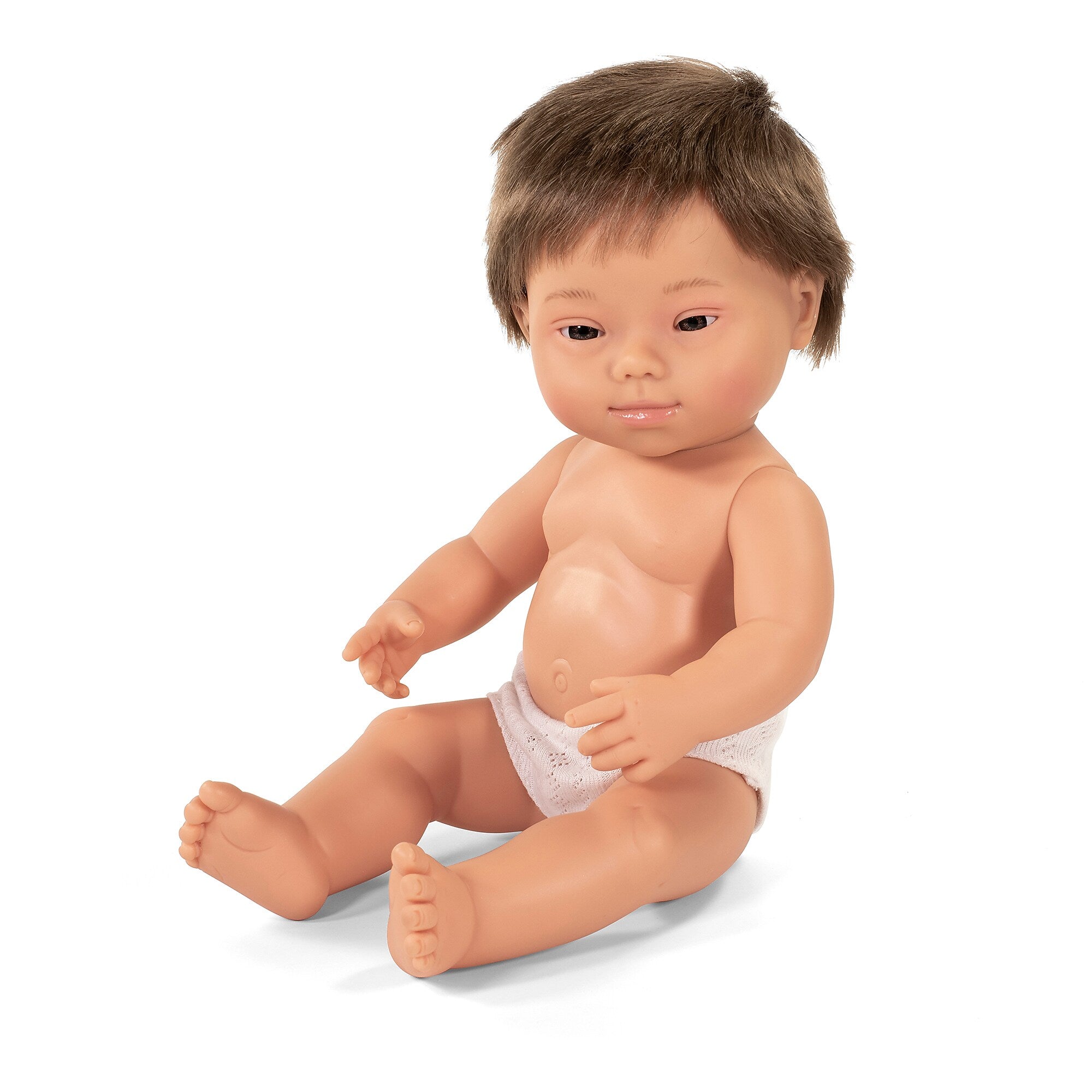 MINILAND Anatomically Correct 15" Down Syndrome Baby Boy Doll (MLE31068)