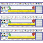 North Star Teacher Resource Christian Primary Traditional Manuscript Desk Plates, 19" x 5", 36/Pack, 3 Packs (NST9022-3)