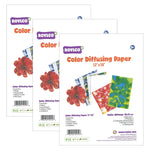 Roylco Color Diffusing Paper, 12" x 18", 50 Sheets Per Pack, 3 Packs (R-15212-3)