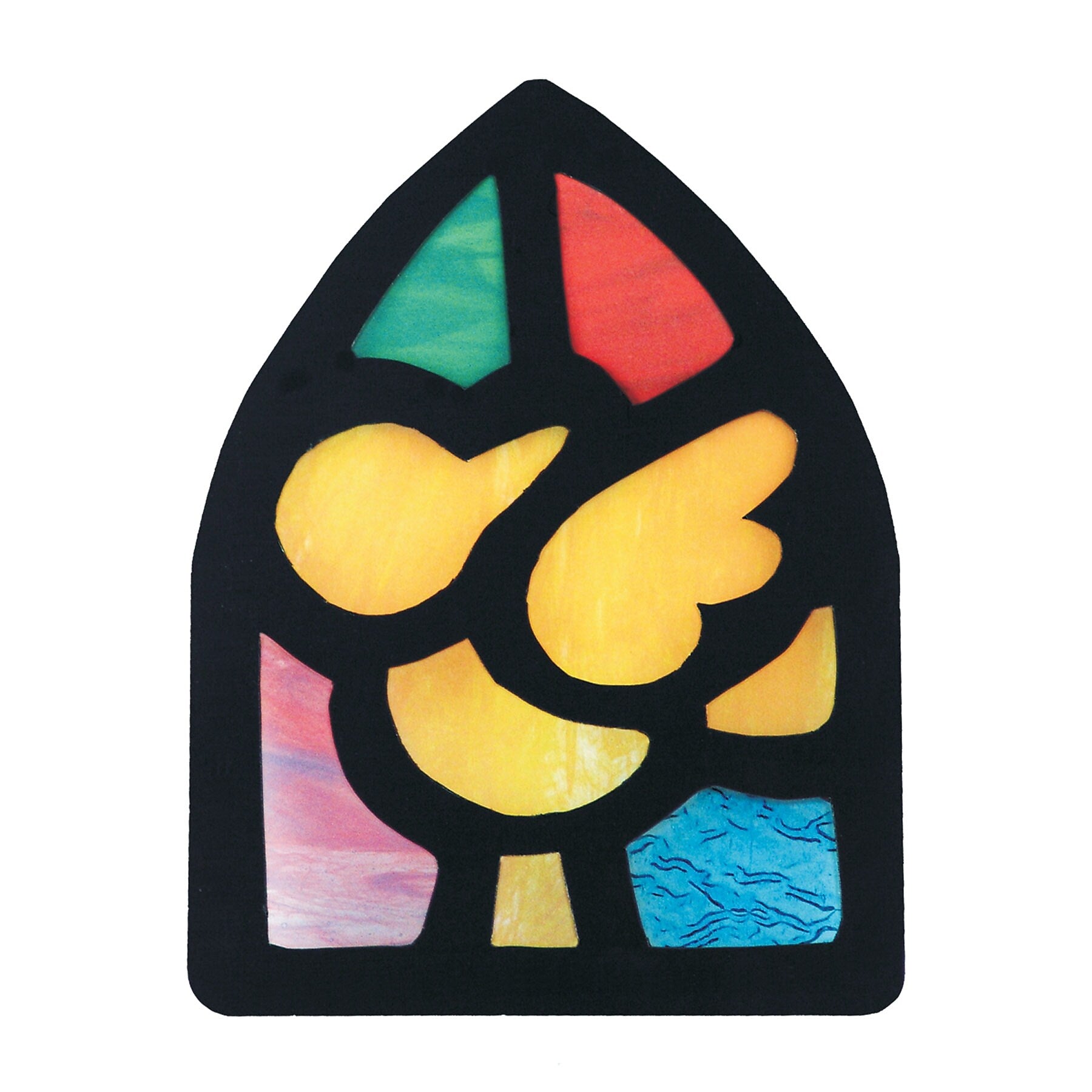 Roylco Stained Glass Paper, 5-1/2" x 8", 24 Sheets Per Pack, 3 Packs (R-15257-3)