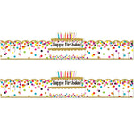 Teacher Created Resources Confetti Happy Birthday Crowns, 24" x 5", White/Multicolor, 30/Pack, 2 Packs (TCR1210-2)
