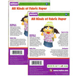 Roylco All Kinds of Fabric Design Papers, 5.5" x 8.5", 200 Sheets Per Pack, 2 Packs (R-15289-2)