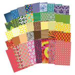 Roylco All Kinds of Fabric Design Papers, 5.5" x 8.5", 200 Sheets Per Pack, 2 Packs (R-15289-2)