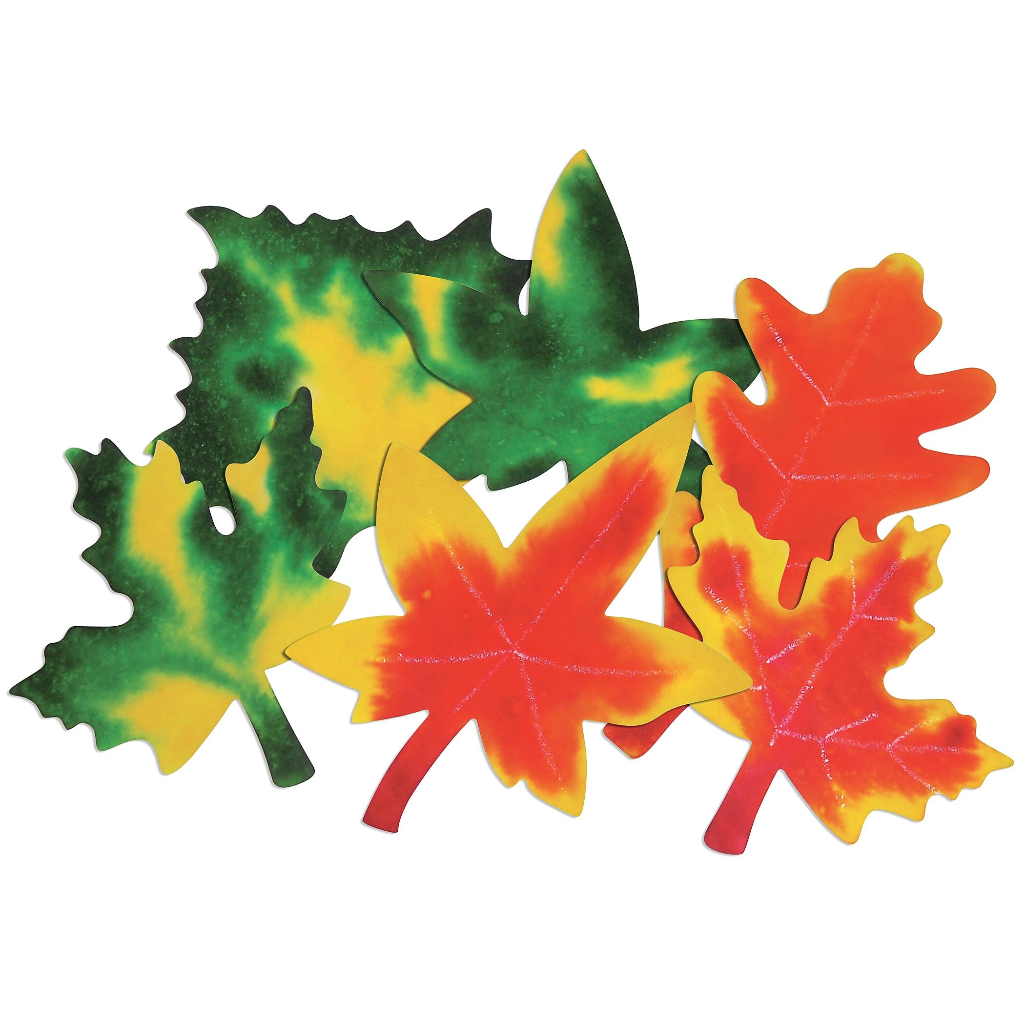 Roylco Color Diffusing Paper Leaves, 7" x 9", 80/Pack, 3 Packs/Bundle (R-2442-3)