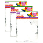 Roylco Color Diffusing Paper Butterflies, 48 Per Pack, 3 Packs (R-2445-3)