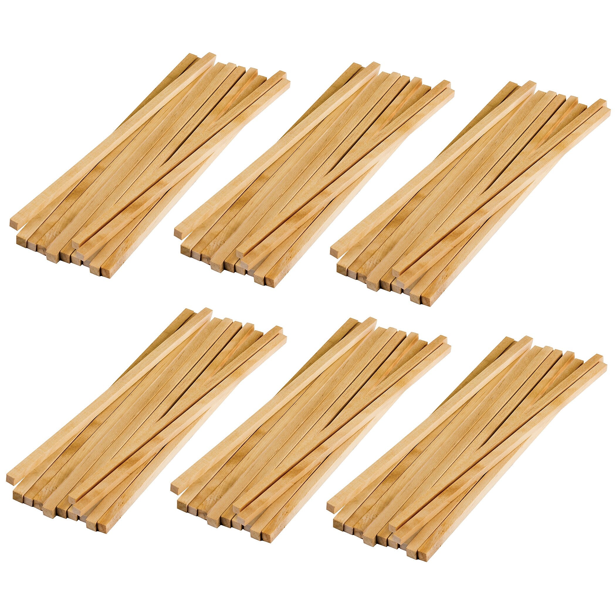 Teacher Created Resources STEM Basics Square Wood Dowels, Natural Wood, 12/Pack, 6 Packs (TCR20928-6)