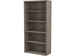 Bush Business Furniture Studio C 73"H 5-Shelf Bookcase with Adjustable Shelves, Modern Hickory Laminated Wood (SCB136MH)