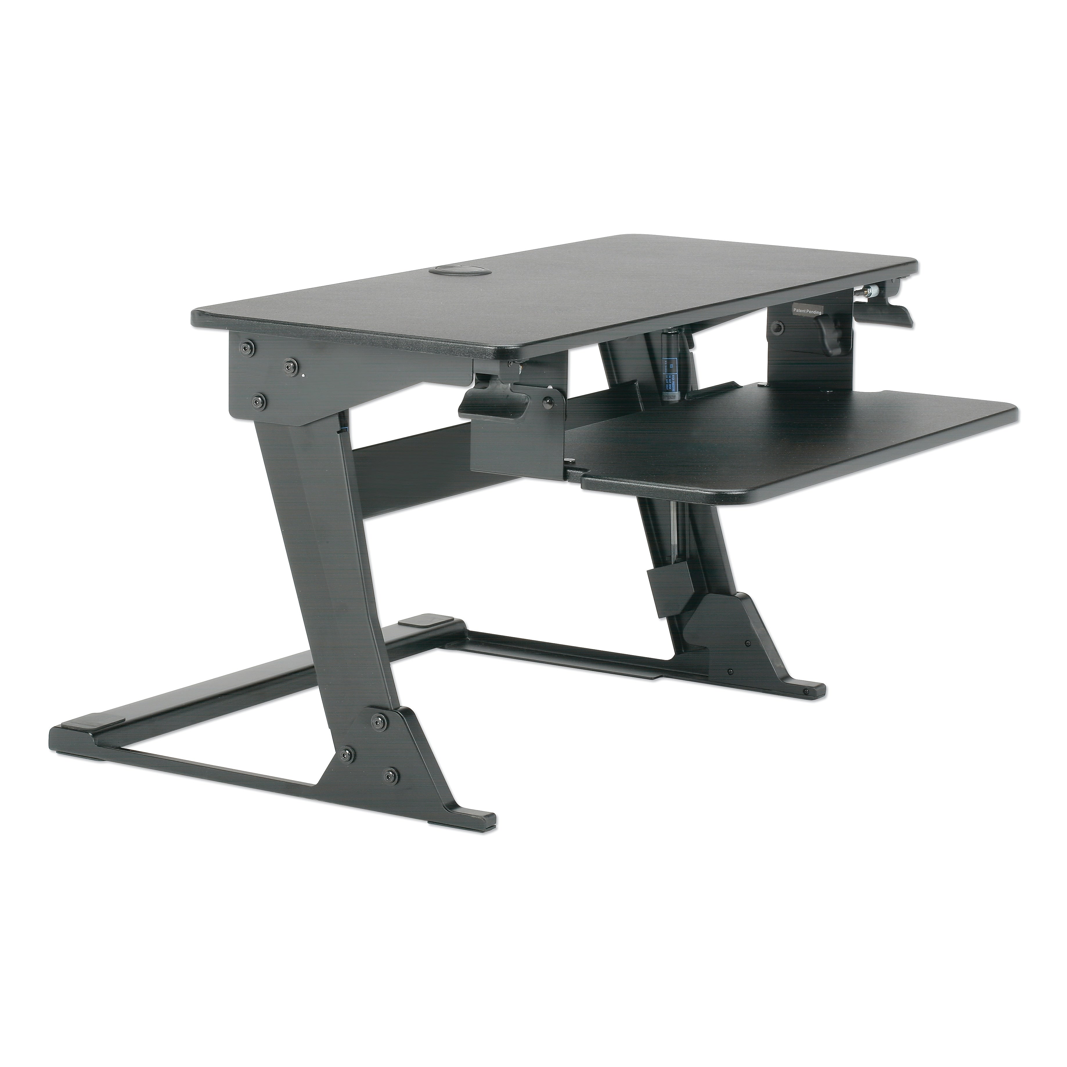 AbilityOne SKILCRAFT Desktop Sit-Stand Workstation, Black (7110016810786)