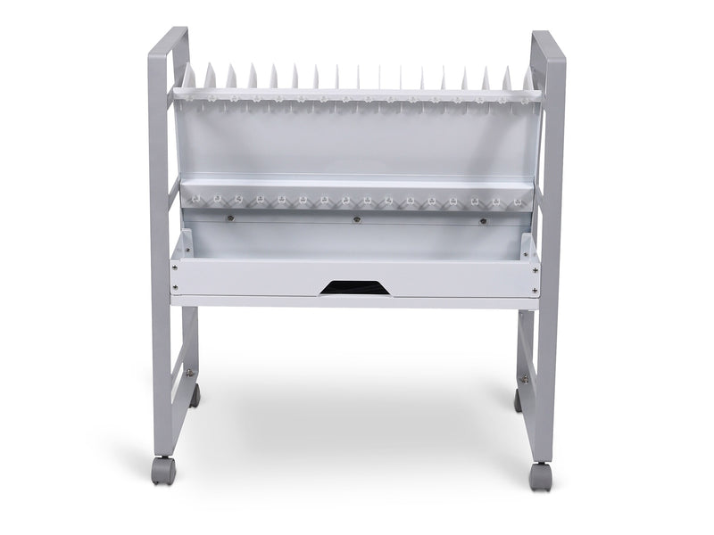 Luxor 16-Unit Open Charging Cart, White/Gray Steel (LOTM16)