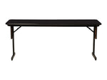 Correll Folding Table, 96" x 18", Black Granite/Black (SP1896TF-07)