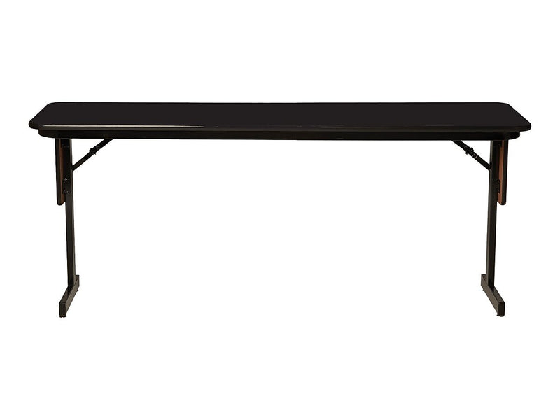 Correll Folding Table, 96" x 18", Black Granite/Black (SP1896TF-07)