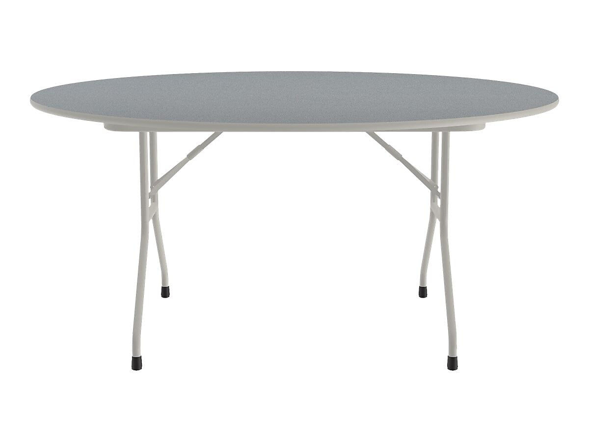 Correll Folding Table, 62" Dia., Gray (CF60TF-15)