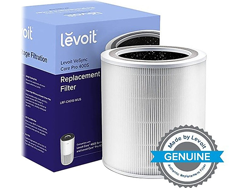Levoit True HEPA Air Purifier Filter, 10.35" x 10.35" (HEACAFLVNUS0051)