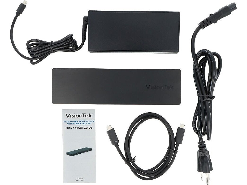 VisionTek VT2500 Triple Display USB-C Docking Station for Laptop (901381)