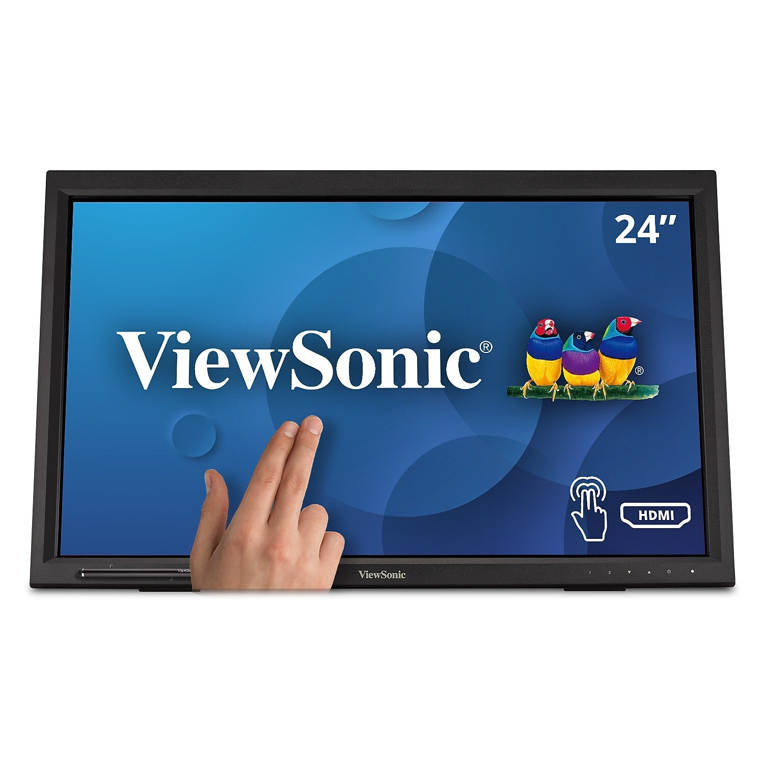 ViewSonic 24" 75Hz LED Touch Monitor, Black (TD2423D)
