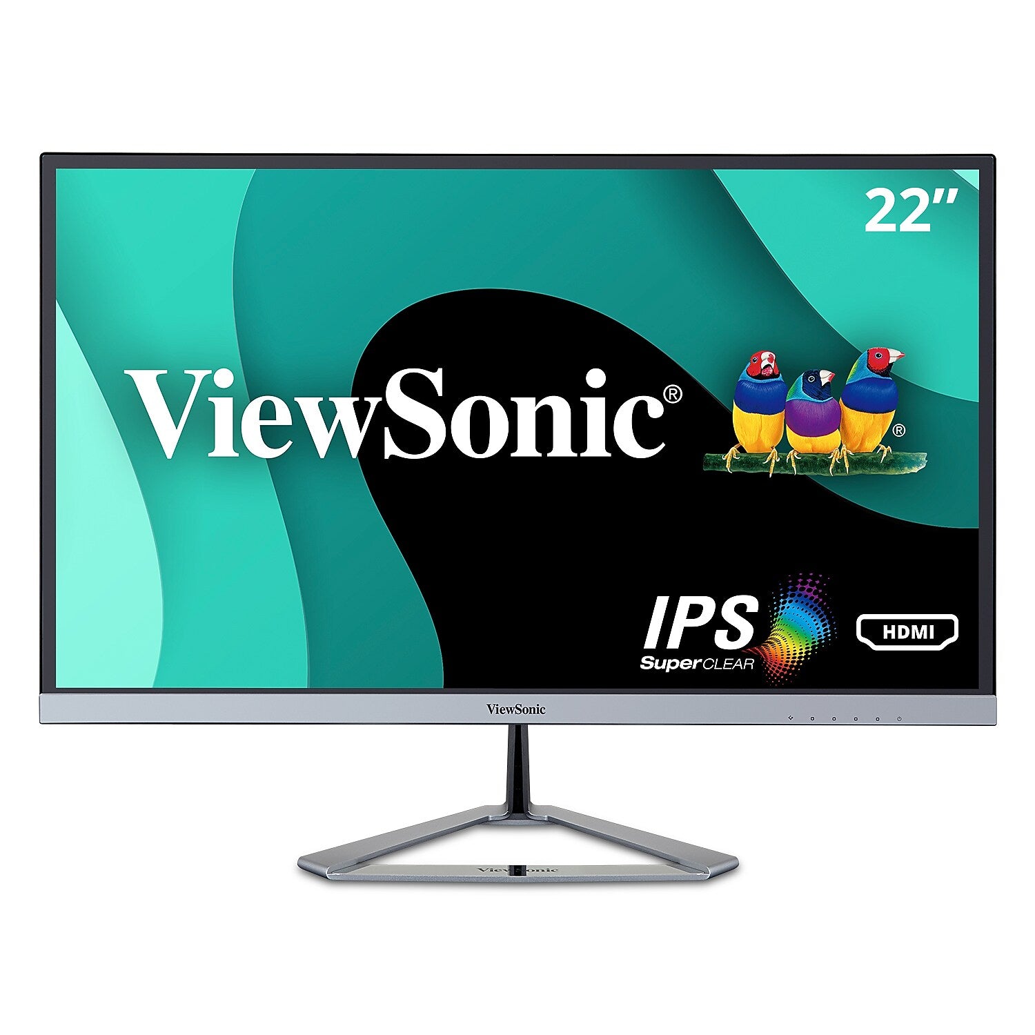 ViewSonic 22" 1080P Widescreen 75Hz IPS Monitor, Silver (VX2276-SMHD)