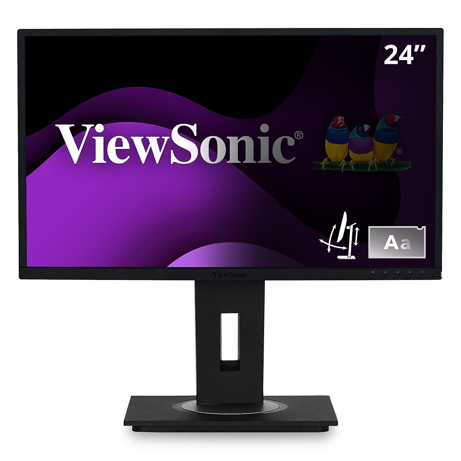 ViewSonic Ergonomic 24" 60Hz LCD Monitor, Black (VG2448-PF)