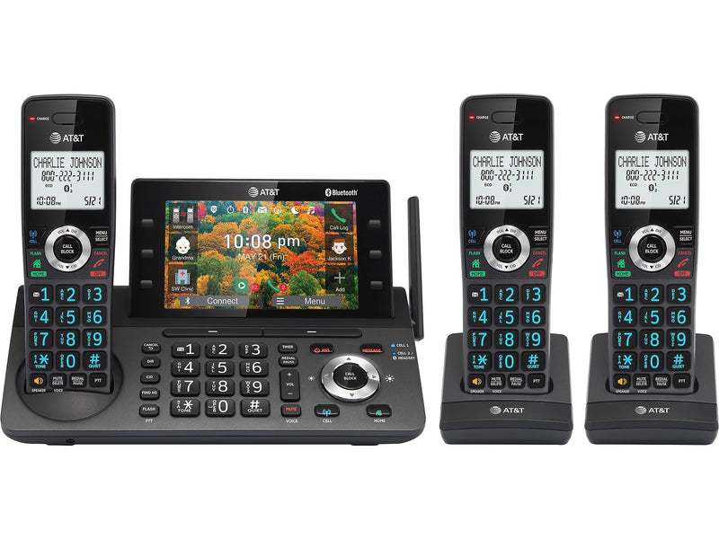 AT&T DLP73390 3-Handset Cordless Telephone, Black/Graphite (DLP73390)