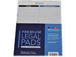 RE-FOCUS THE CREATIVE OFFICE Premium Legal Pad, Ruled, 8.5" x 11.75", Blue, 30 Sheets/Pad, 2 Pads (40001)