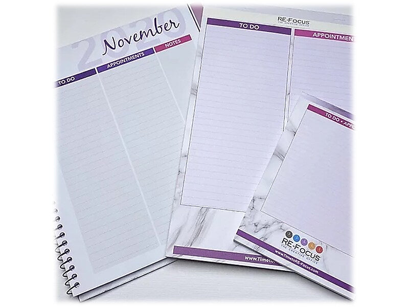 RE-FOCUS THE CREATIVE OFFICE Premium Legal Pad, Ruled, 8.5" x 11.75", Pink, 30 Sheets/Pad, 2 Pads (40002)