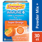 Emergen-C Immune Plus Vitamin C Supplement Powder, Super Orange, 30/Pack (F85898100042T)
