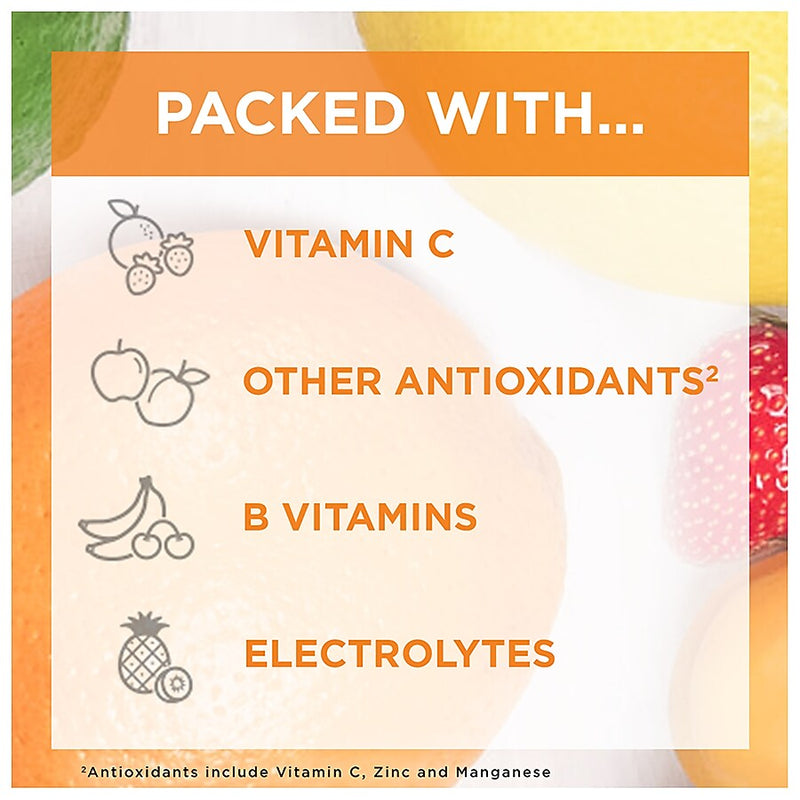 Emergen-C Immune Plus Vitamin C Supplement Powder, Super Orange, 30/Pack (F85898100042T)