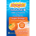 Emergen-C Immune Plus Vitamin C Supplement Powder, Super Orange, 30/Pack (F85898100042T)