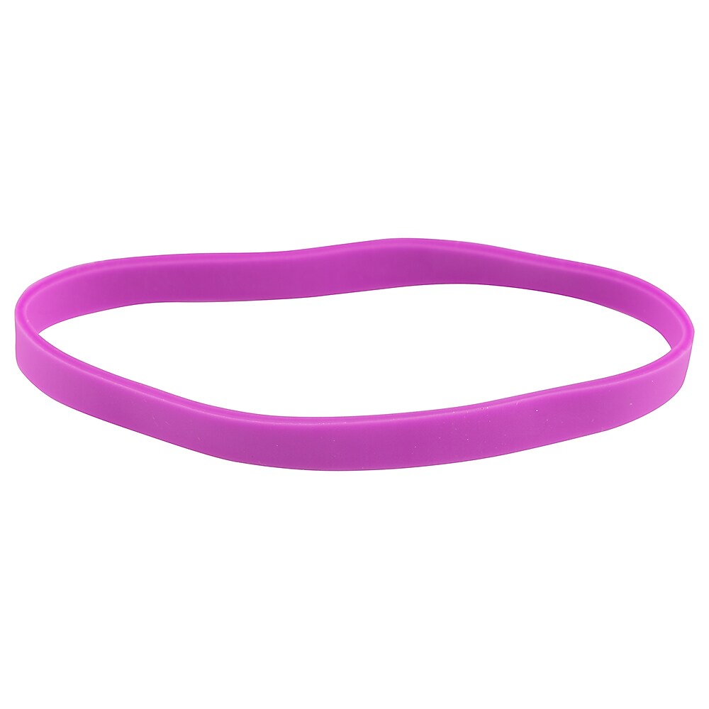 JAM Paper Multi-Purpose #64 Rubber Bands, 3.5" x .25", Non-Latex, Purple, 100/Pack (33364RBPU)