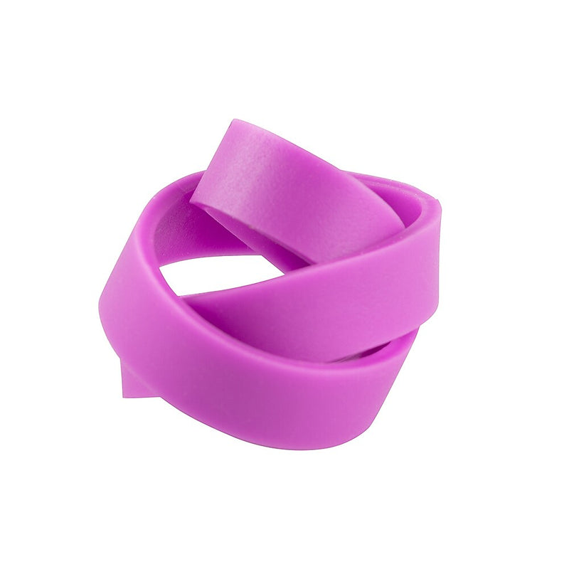 JAM Paper Multi-Purpose #64 Rubber Bands, 3.5" x .25", Non-Latex, Purple, 100/Pack (33364RBPU)