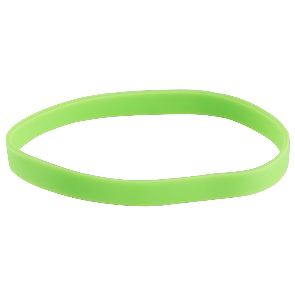 JAM Paper Multi-Purpose #64 Rubber Bands, 3.5" x .25", Non-Latex, Green, 100/Pack (33364RBGR)