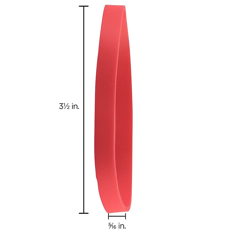 JAM Paper Multi-Purpose #64 Rubber Bands, 3.5" x .25", Non-Latex, Red, 100/Pack (33364RBRE)