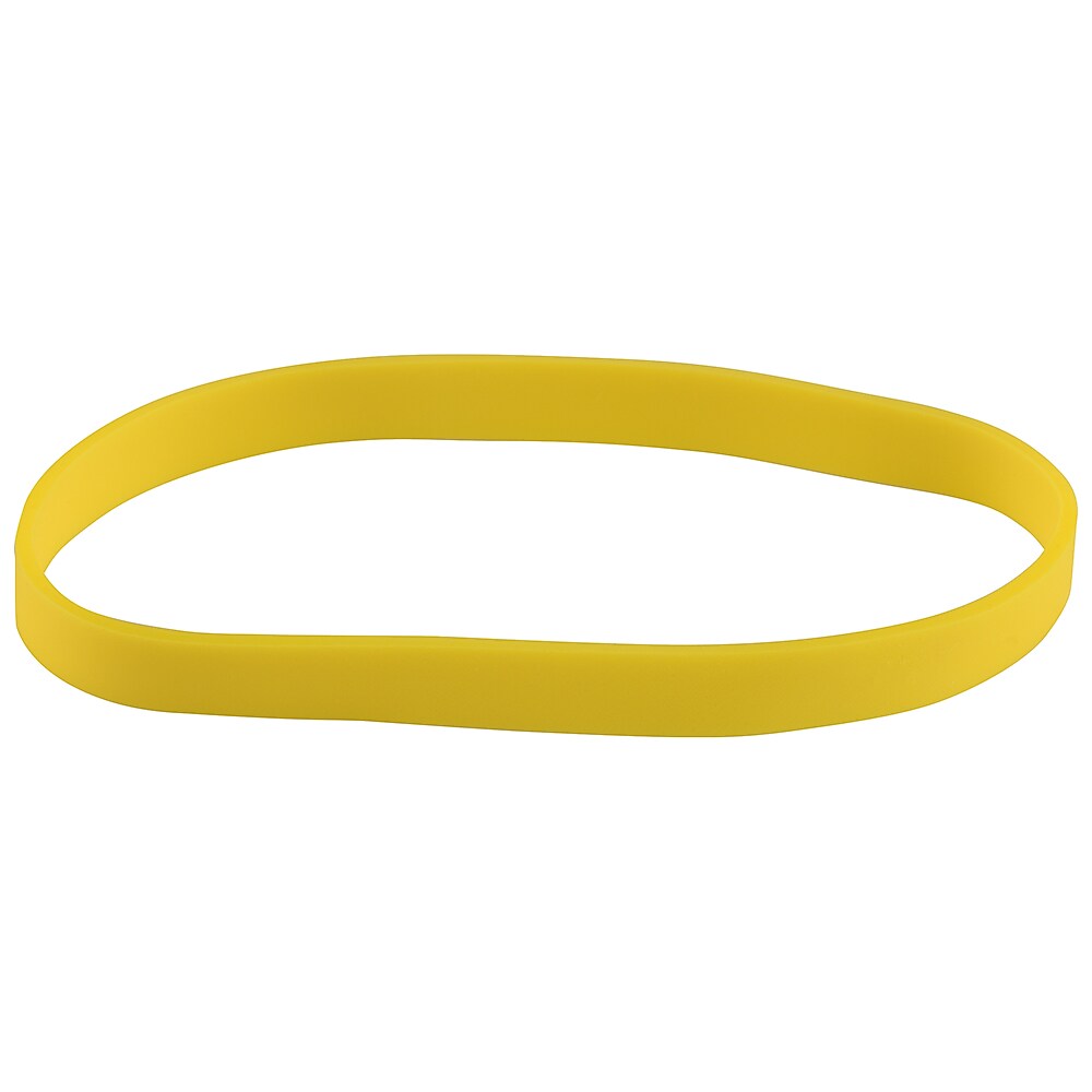JAM Paper Multi-Purpose #64 Rubber Bands, 3.5" x .25", Non-Latex, Yellow, 100/Pack (33364RBYE)
