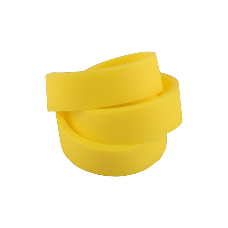 JAM Paper Multi-Purpose #64 Rubber Bands, 3.5" x .25", Non-Latex, Yellow, 100/Pack (33364RBYE)