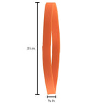 JAM Paper Multi-Purpose #64 Rubber Bands, 3.5" x .25", Non-Latex, Orange, 100/Pack (33364RBOR)