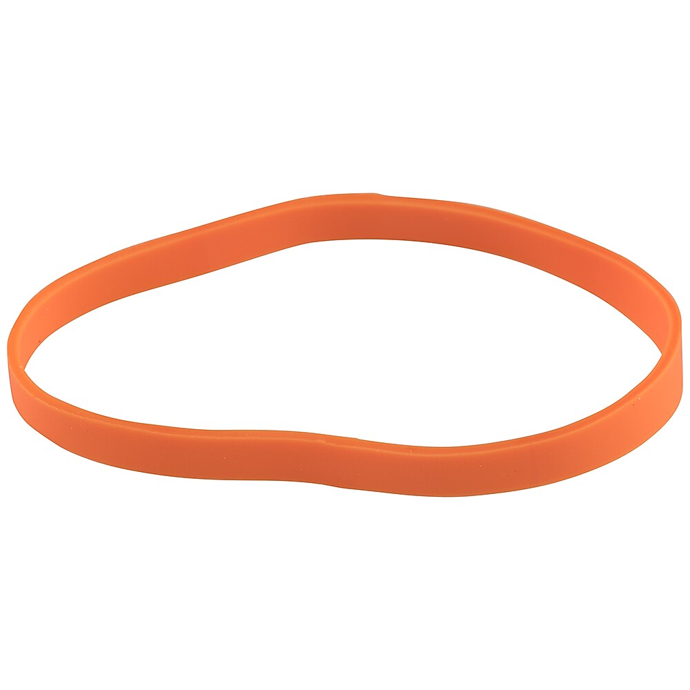 JAM Paper Multi-Purpose #64 Rubber Bands, 3.5" x .25", Non-Latex, Orange, 100/Pack (33364RBOR)