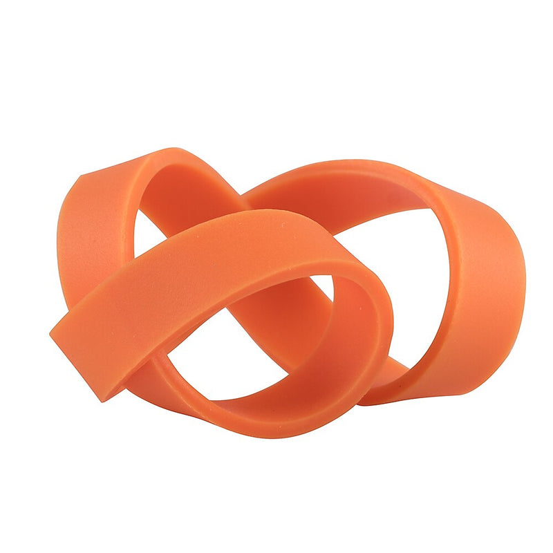 JAM Paper Multi-Purpose #64 Rubber Bands, 3.5" x .25", Non-Latex, Orange, 100/Pack (33364RBOR)