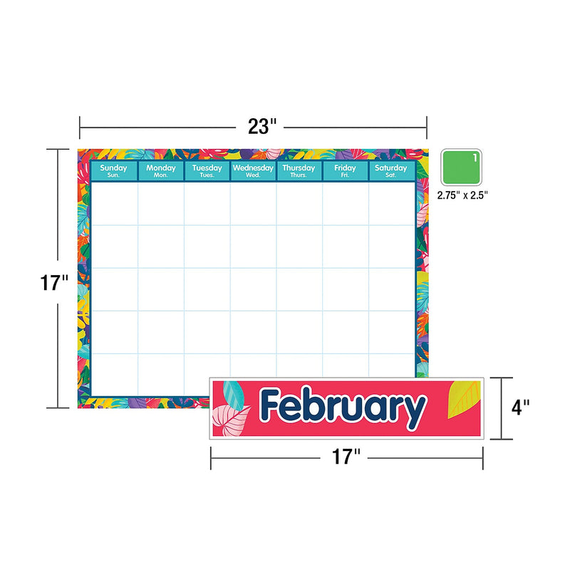 Carson Dellosa Education One World Calendar Bulletin Board Set, 134 Pieces (CD-110486)