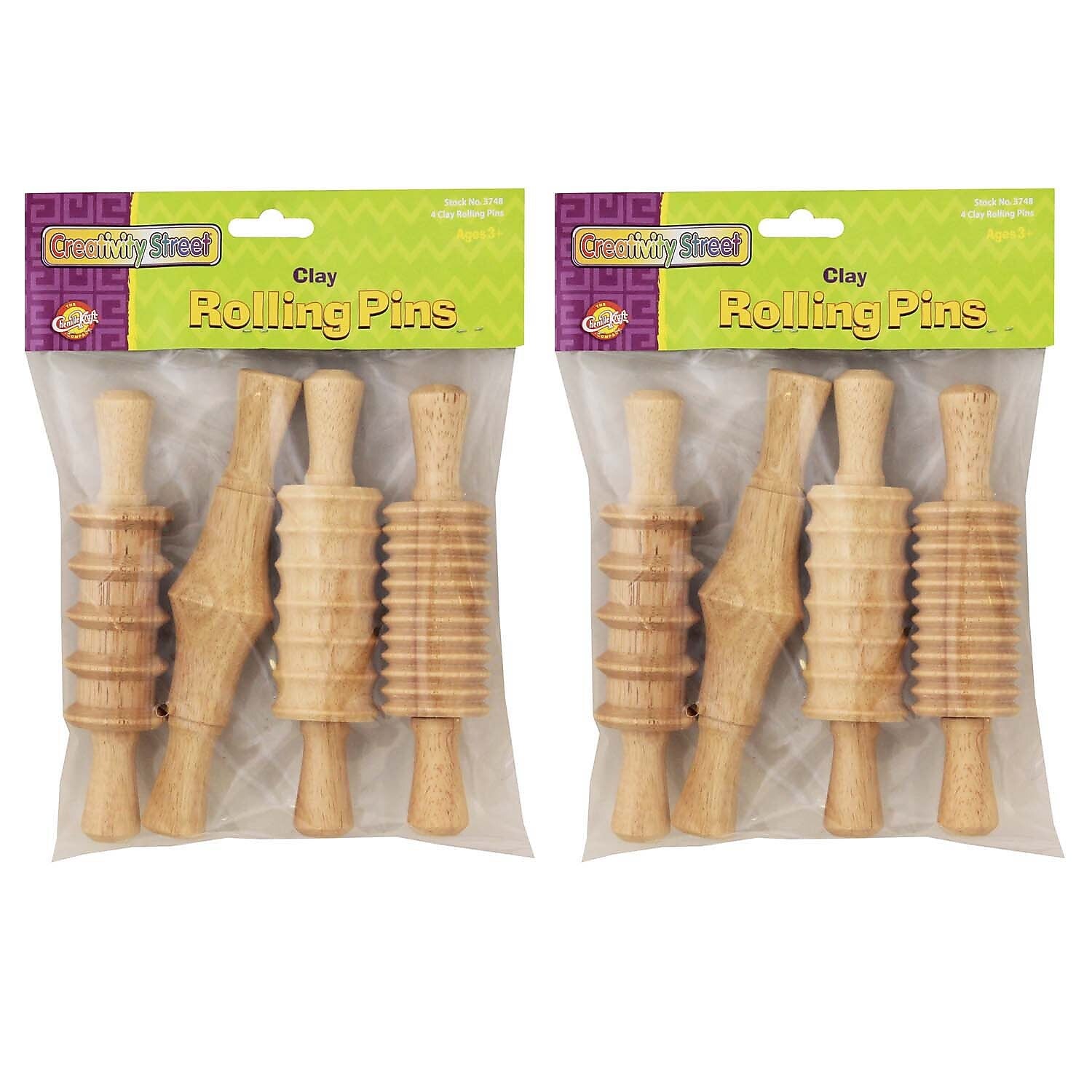 Creativity Street Wood Rolling Pin Set, 2/Bundle (CK-3748-2)