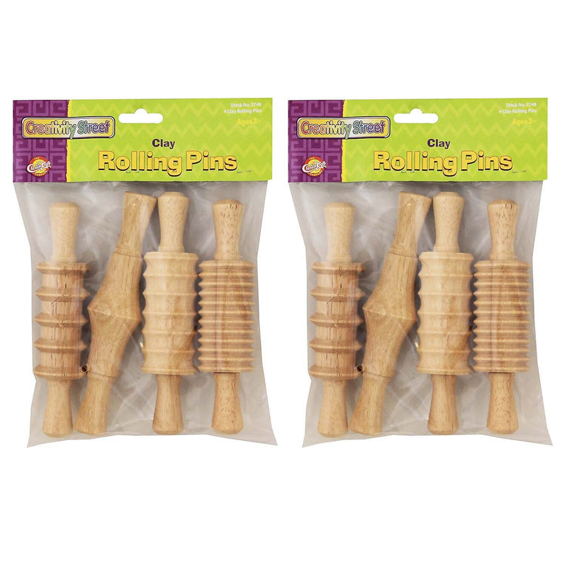 Creativity Street Wood Rolling Pin Set, 2/Bundle (CK-3748-2)