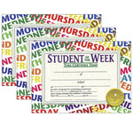 Hayes Publishing Student of the Week Certificate, 8.5" x 11", 30/Pack, 3 Packs (H-VA529-3)