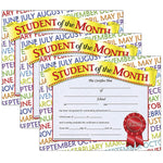 Hayes Publishing Student of the Month Certificate, 8.5" x 11", 30 Per Pack, 3 Packs (H-VA628-3)